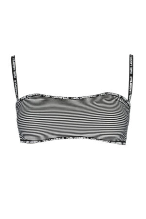KARL LAGERFELD BEACHWEAR SWIMSUIT TOP WOMEN BLACK