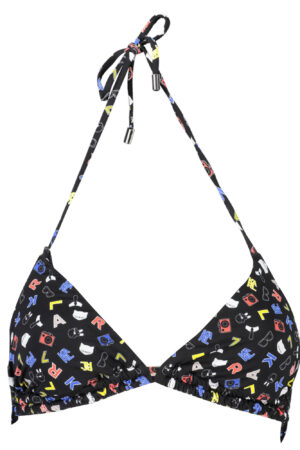 KARL LAGERFELD BEACHWEAR SWIMSUIT TOP WOMEN BLACK