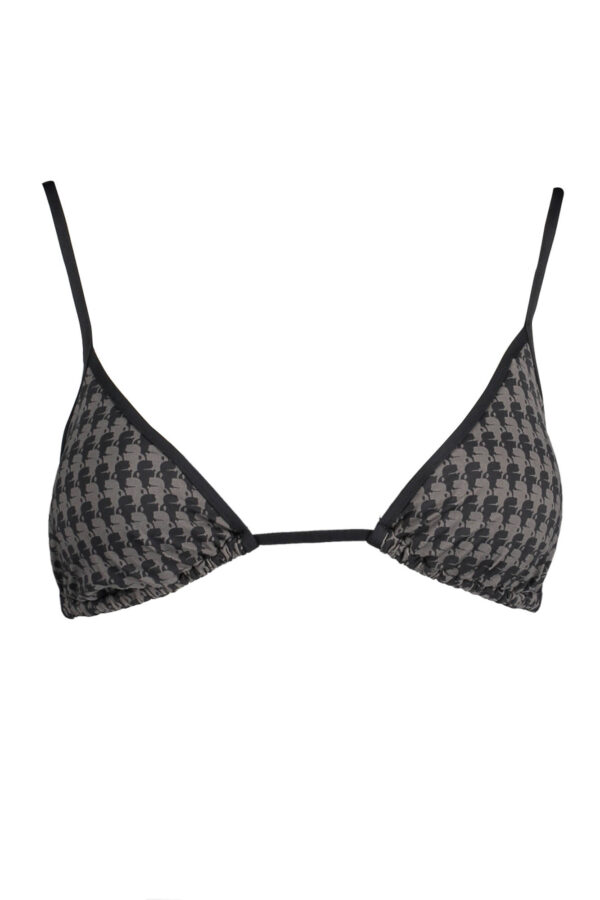 KARL LAGERFELD BEACHWEAR SWIMSUIT PARTS ABOVE WOMAN BLACK