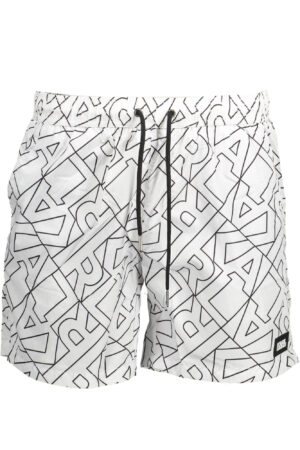 KARL LAGERFELD BEACHWEAR SWIMSUIT BOTTOM MEN WHITE