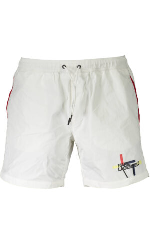 KARL LAGERFELD BEACHWEAR SWIMSUIT BOTTOM MEN WHITE