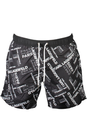KARL LAGERFELD BEACHWEAR SWIMSUIT BLACK MEN'S BOTTOM