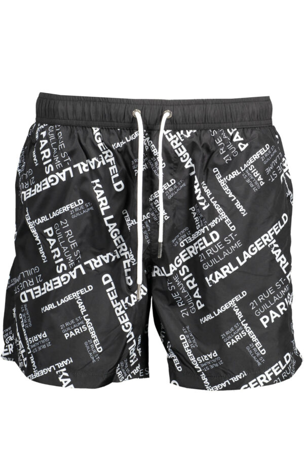 KARL LAGERFELD BEACHWEAR COSTUME PARTS UNDER MAN BLACK