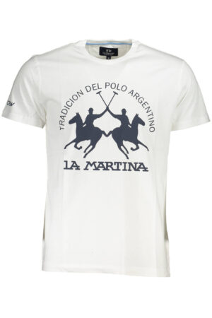 LA MARTINA MEN'S SHORT SLEEVE T-SHIRT WHITE