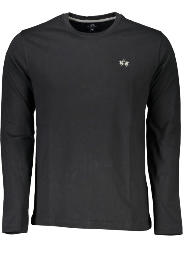 LA MARTINA MEN'S LONG SLEEVE T-SHIRT BLACK