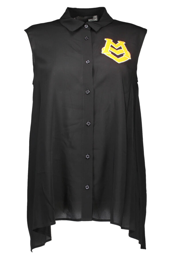 LOVE MOSCHINO SHIRT WITHOUT SLEEVES WOMAN BLACK