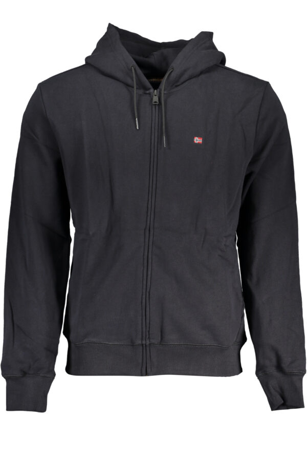 NAPAPIJRI MEN'S BLACK ZIP SWEATSHIRT