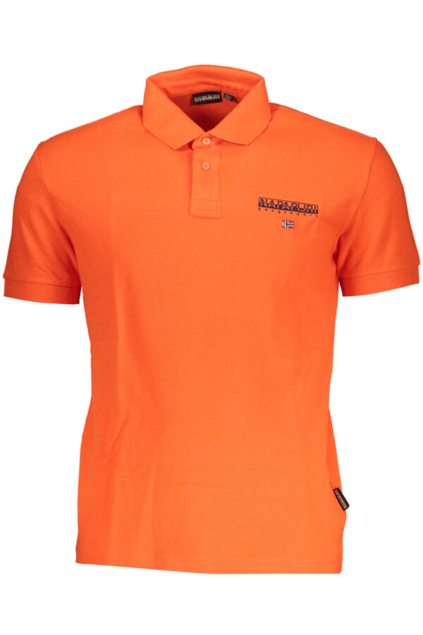 NAPAPIJRI MEN'S RED SHORT SLEEVED POLO SHIRT