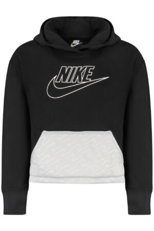 NIKE KIDS' BLACK ZIP-UP SWEATSHIRT