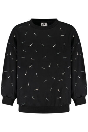 NIKE KIDS' BLACK ZIP-UP SWEATSHIRT