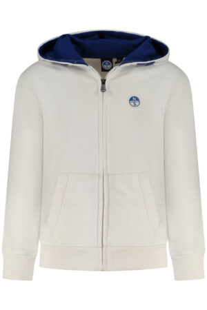 NORTH SAILS KIDS' ZIP-UP SWEATSHIRT WHITE