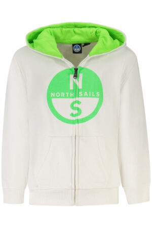 NORTH SAILS KIDS' ZIP-UP SWEATSHIRT WHITE