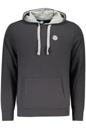 NORTH SAILS MEN'S BLACK ZIP-UP SWEATSHIRT