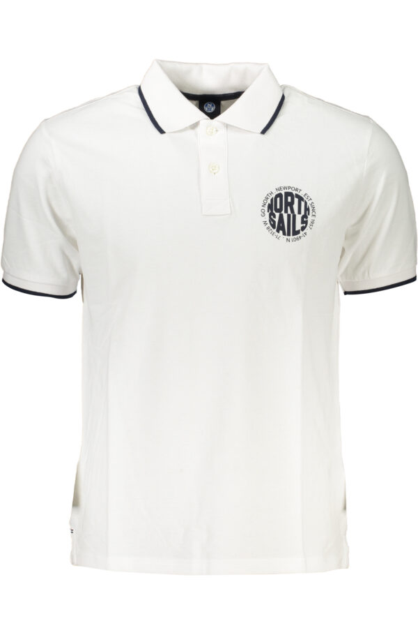 NORTH SAILS MEN'S WHITE SHORT SLEEVED POLO SHIRT