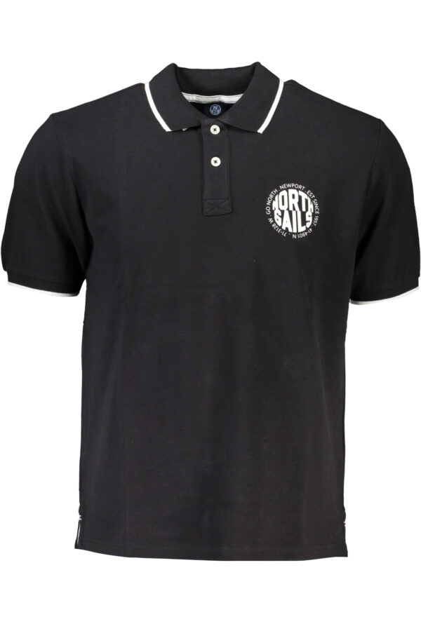 NORTH SAILS MEN'S BLACK SHORT SLEEVED POLO SHIRT