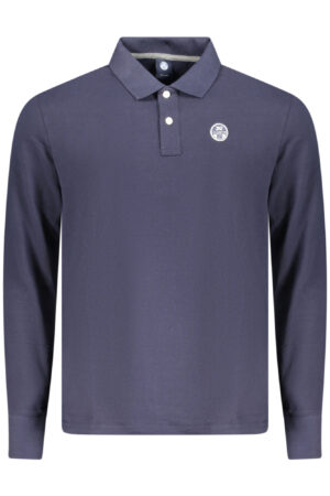 NORTH SAILS MEN'S LONG-SLEEVED POLO SHIRT, BLUE