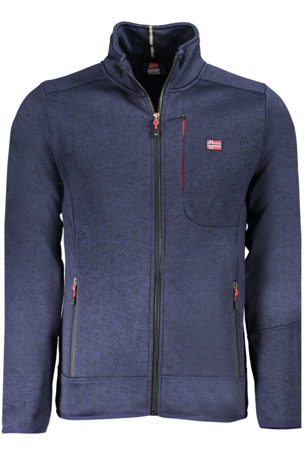 NORWAY 1963 MEN'S BLUE ZIP-UP SWEATSHIRT
