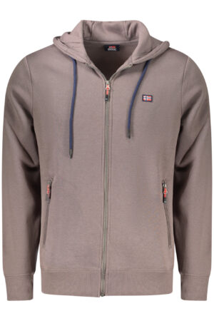 NORWAY 1963 MEN'S BROWN ZIP-UP SWEATSHIRT