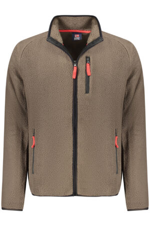NORWAY 1963 MEN'S BROWN ZIP-UP SWEATSHIRT