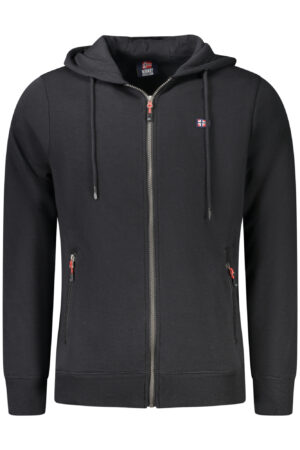 NORWAY 1963 MEN'S BLACK ZIP-UP SWEATSHIRT