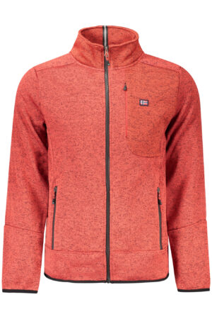 NORWAY 1963 MEN'S RED ZIP-UP SWEATSHIRT