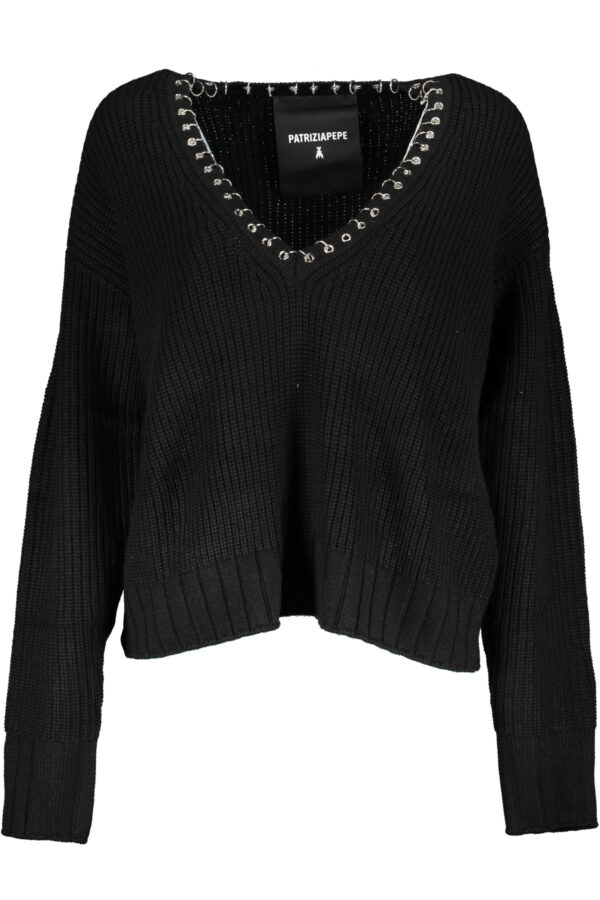 PATRIZIA PEPE WOMEN'S BLACK SWEATER