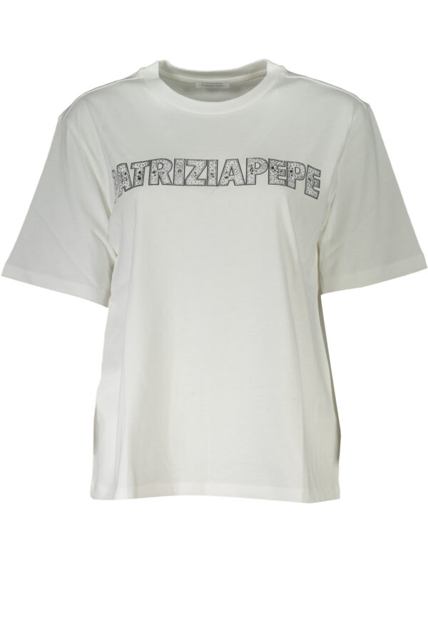 PATRIZIA PEPE WOMEN'S SHORT SLEEVE T-SHIRT WHITE