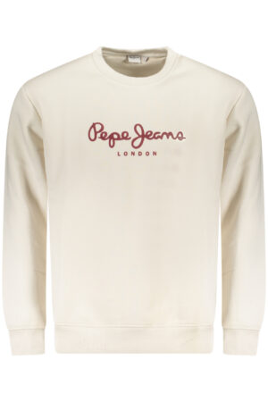 PEPE JEANS MEN'S WHITE ZIP-UP SWEATSHIRT