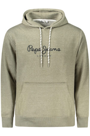 PEPE JEANS MEN'S ZIP-UP SWEATSHIRT, GREEN