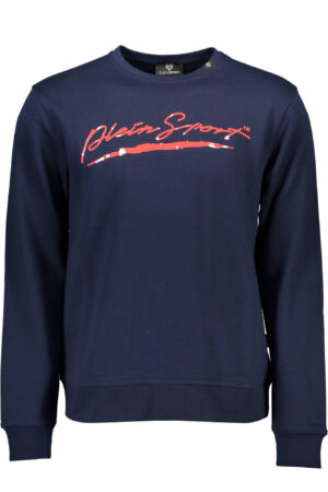 PLEIN SPORT SWEATSHIRT WITHOUT ZIP MEN BLUE