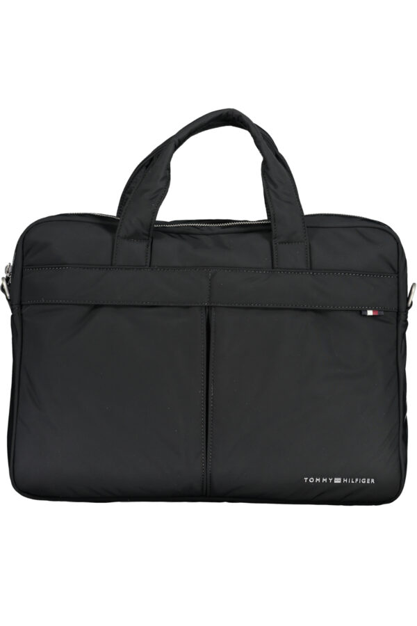 TOMMY HILFIGER BLACK MAN BRIEFCASE