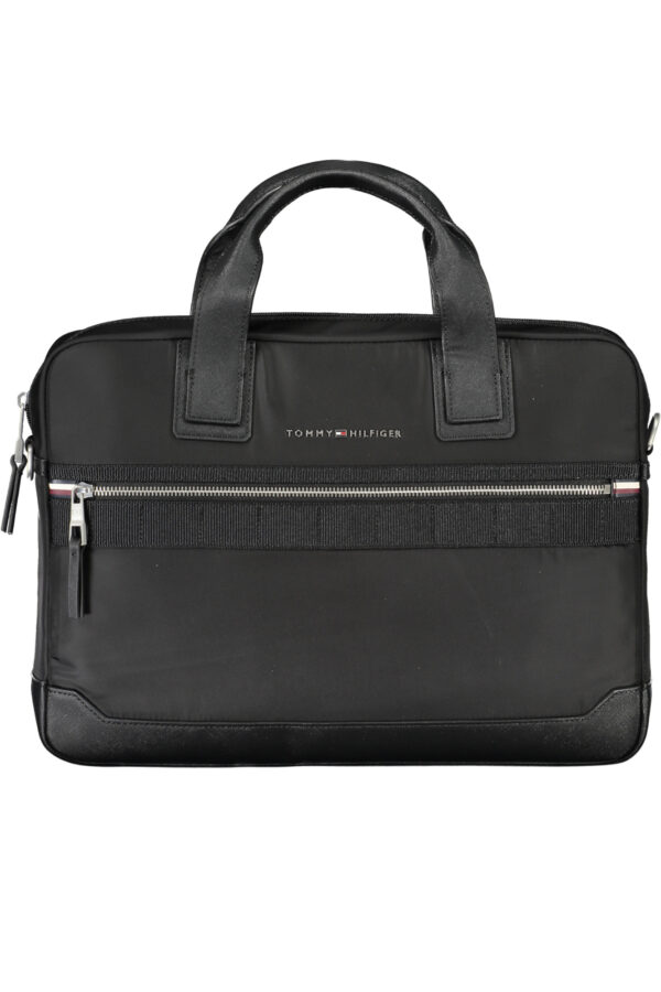 TOMMY HILFIGER BLACK MAN BRIEFCASE