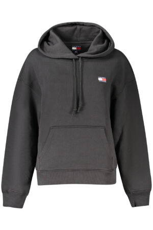 TOMMY HILFIGER SWEATSHIRT WITHOUT ZIP WOMEN BLACK