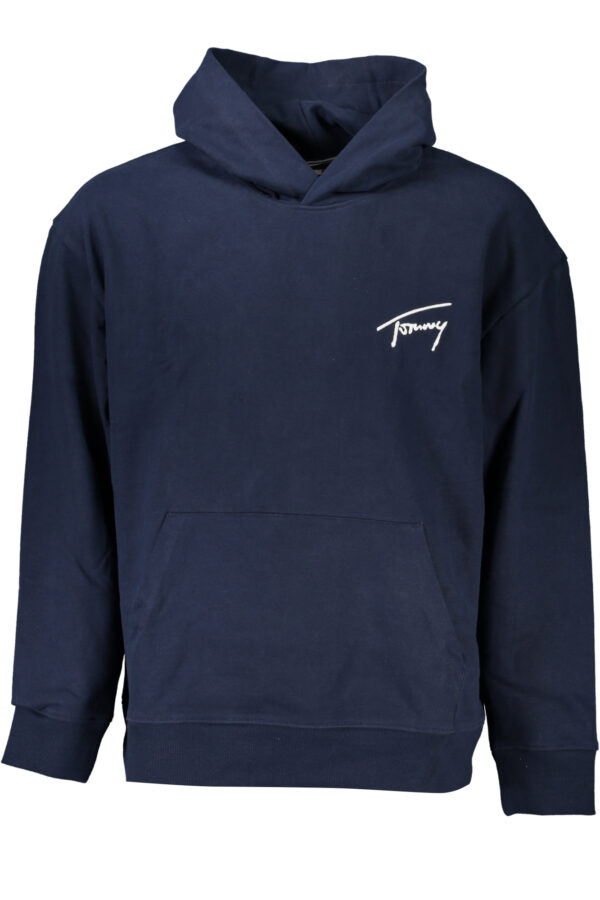 TOMMY HILFIGER MEN'S BLUE ZIPLESS SWEATSHIRT