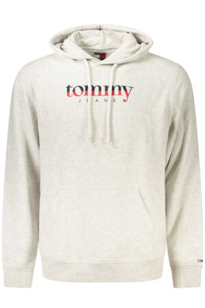 TOMMY HILFIGER MEN'S GRAY ZIP-UP SWEATSHIRT