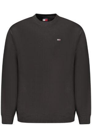 TOMMY HILFIGER MEN'S BLACK ZIP-UP SWEATSHIRT