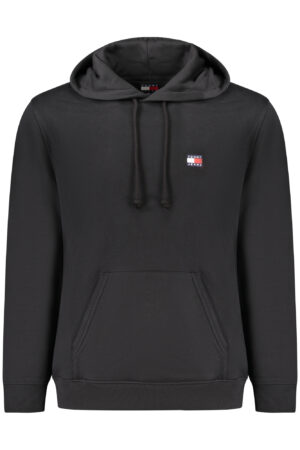 TOMMY HILFIGER MEN'S BLACK ZIP-UP SWEATSHIRT