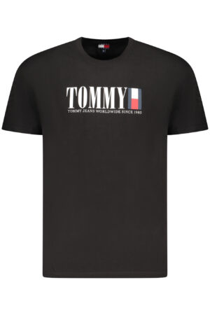 TOMMY HILFIGER MEN'S SHORT-SLEEVE T-SHIRT BLACK