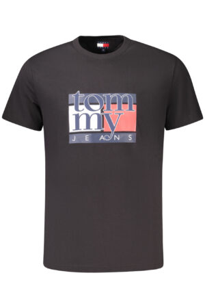 TOMMY HILFIGER MEN'S SHORT-SLEEVE T-SHIRT BLACK