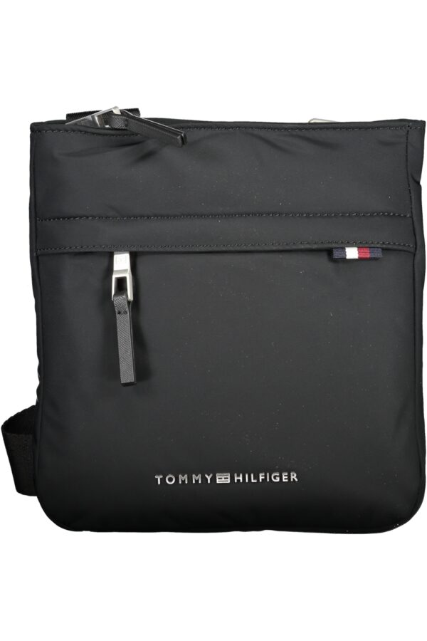 TOMMY HILFIGER MEN'S BLACK SHOULDER BAG