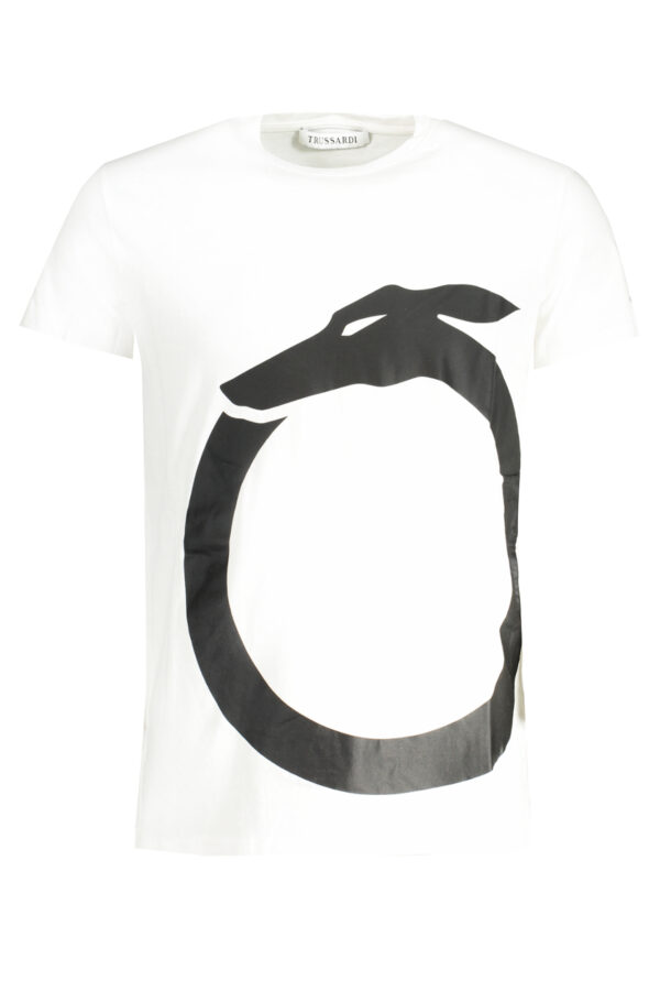 TRUSSARDI SHORT SLEEVED T-SHIRT MEN'S WHITE