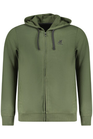 US GRAND MEN'S GREEN ZIP-UP SWEATSHIRT