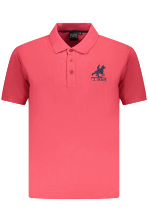 US GRAND MEN'S SHORT-SLEEVE POLO SHIRT, RED