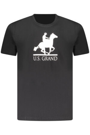US GRAND MEN'S BLACK SHORT-SLEEVE T-SHIRT