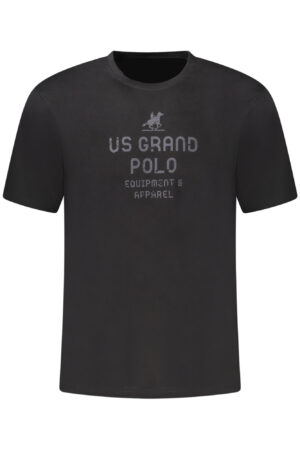 US GRAND MEN'S BLACK SHORT-SLEEVE T-SHIRT