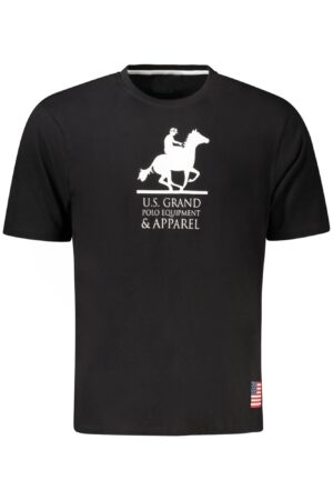 US GRAND MEN'S BLACK SHORT-SLEEVE T-SHIRT
