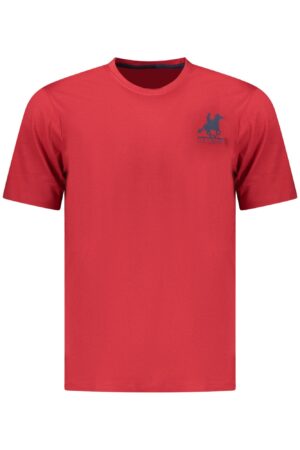US GRAND MEN'S SHORT-SLEEVED RED T-SHIRT