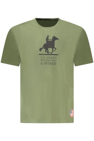 US GRAND MEN'S SHORT-SLEEVED GREEN T-SHIRT