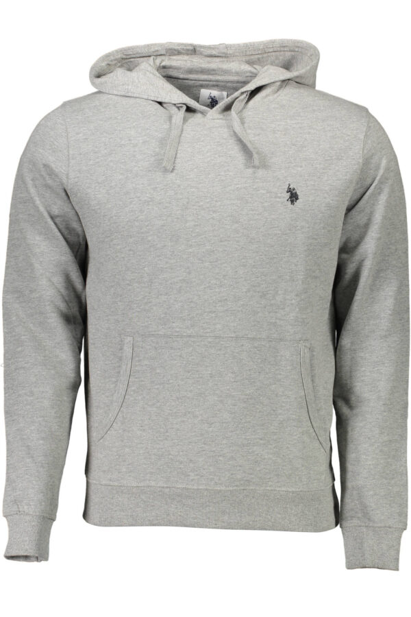 US POLO ASSN. MEN'S GRAY ZIP-UP SWEATSHIRT