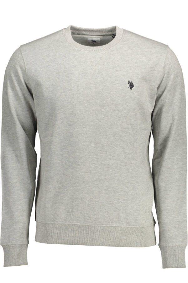 US POLO ASSN. MEN'S GRAY ZIP-UP SWEATSHIRT